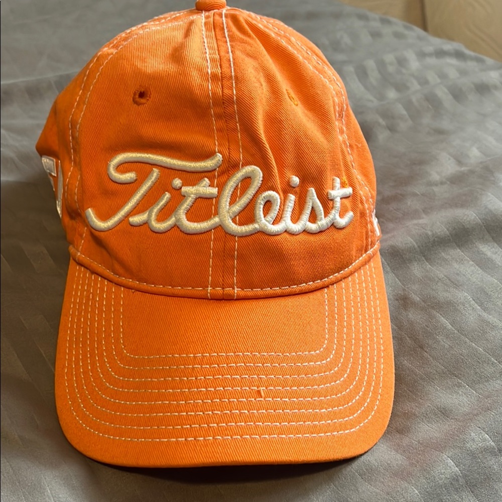 Titleist Orange Hat Classic Logo Adjustable
